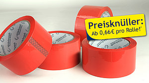 Rotes PP-Klebeband  