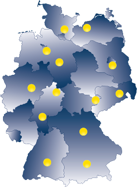 Standortkarte Niederlassungen in Deutschland  